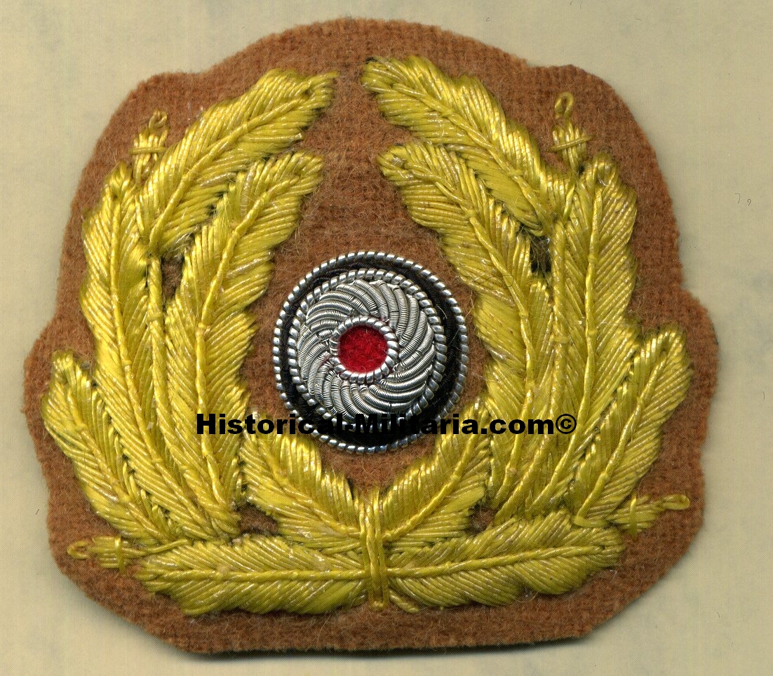 Kriegsmarine German Navy Officer Deutscher Afrika Korps tropical wreath yellow celleon - Kriegsmarine Mützenkranz DAK gelber Faden - Fregio da Ufficiale della Kriegsmarine tedesca Marina Militare DAK Kriegsmarine German Navy Officer Deutscher Afrika Korps tropical wreath yellow celleon - Kriegsmarine Mützenkranz DAK gelber Faden - Fregio da Ufficiale della Kriegsmarine tedesca Marina Militare DAK