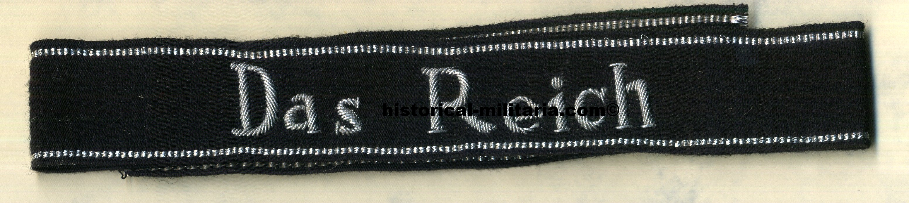 2.SS Panzer-Division " Das Reich " Ärmelstreifen Ärmelband Offizier Führer - Officer cuff title DAS REICH - Fascia da braccio da Ufficiale " Das Reich " 2.SS Panzer-Division 2.SS Panzer-Division " Das Reich " Ärmelstreifen Ärmelband Offizier Führer - Officer cuff title DAS REICH - Fascia da braccio da Ufficiale " Das Reich " 2.SS Panzer-Division