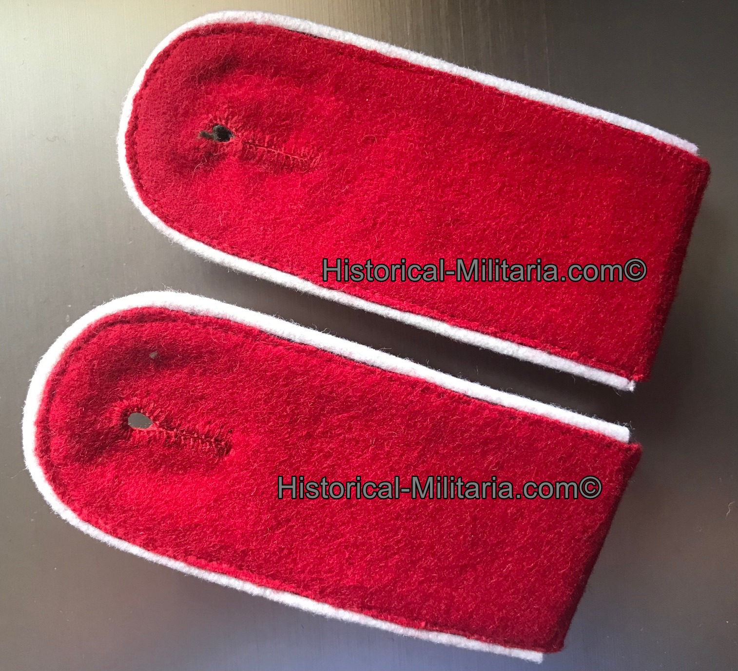 SS-Sturmmann Waffen-SS Kragenspiegel Set italienische Freiwillige in der SS - SET Italian Volunteer Waffen-SS collar tabs Private First Class - SET da Caporale delle Waffen-SS Italiana su panno rosso SS-Sturmmann Waffen-SS Kragenspiegel Set italienische Freiwillige in der SS - SET Italian Volunteer Waffen-SS collar tabs Private First Class - SET da Caporale delle Waffen-SS Italiana su panno rosso
