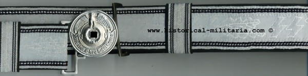 Waffen-SS Officer brocate dress belt with metal buckle over black velvet backing - Brokat Feldbinde Waffen-SS Offizier - Cinturone da Ufficiale dellr Waffen-SS Waffen-SS Officer brocate dress belt with metal buckle over black velvet backing - Brokat Feldbinde Waffen-SS Offizier - Cinturone da Ufficiale dellr Waffen-SS
