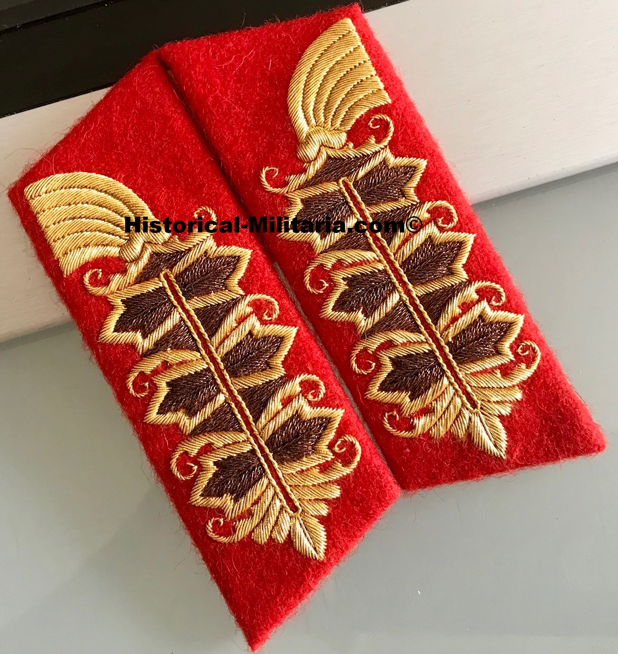 German Army Generalfeldmarschall sew-in shoulder boards 1st pattern batons + collar tabs SET GFM Schulterklappen Generalfeldmarschall Set 1. Modelll +Kragenspiegel - Set da Spalline e mostrine da feldmaresciallo generale dell'esercito tedesco 1° modello German Army Generalfeldmarschall sew-in shoulder boards 1st pattern batons + collar tabs SET GFM Schulterklappen Generalfeldmarschall Set 1. Modelll +Kragenspiegel - Set da Spalline e mostrine da feldmaresciallo generale dell'esercito tedesco 1° modello