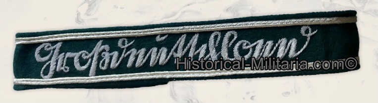 German Army Großdeutschland 3rd pattern Elite Unit Officer Grossdeutschland cuffband in Sütterlin script - Ärmelband Großdeutschland 3. Muster Offizier - Großdeutschland fascia da braccio da Ufficiale German Army Großdeutschland 3rd pattern Elite Unit Officer Grossdeutschland cuffband in Sütterlin script - Ärmelband Großdeutschland 3. Muster Offizier - Großdeutschland fascia da braccio da Ufficiale