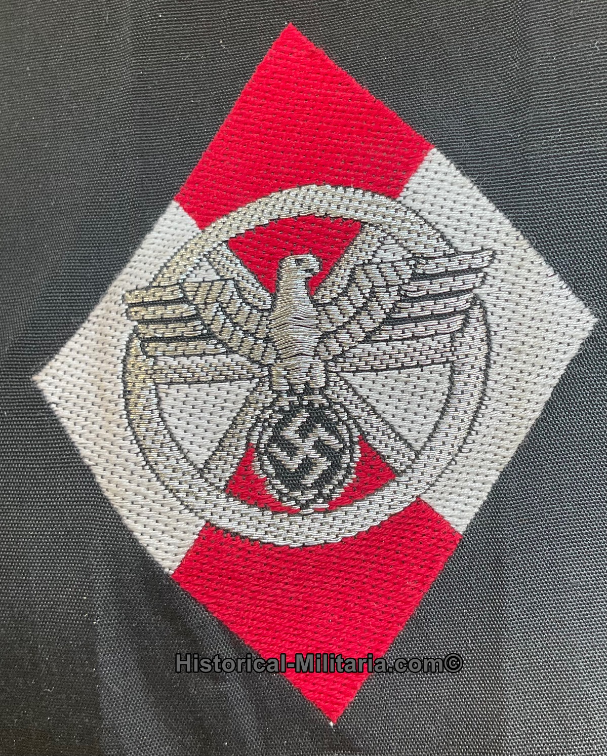 ORIGINAL Kraftfahrraute für von der HJ übernommene NSKK Angehörige - Original HJ Hitler Youth NSKK driver's sleeve diamond - Distintivo originale HJ Hitlerjugend NSKK insignia Autotrasportatore ORIGINAL Kraftfahrraute für von der HJ übernommene NSKK Angehörige - Original HJ Hitler Youth NSKK driver's sleeve diamond - Distintivo originale HJ Hitlerjugend NSKK insignia Autotrasportatore