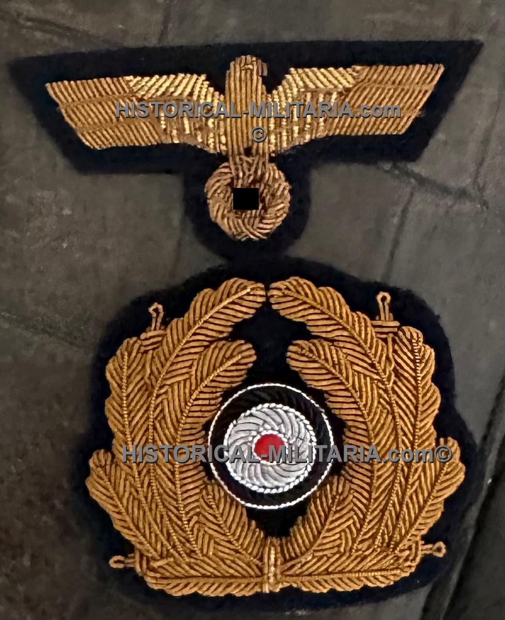 Kriegsmarine German Navy Officer antique looking wreath SET navy blue - Kriegsmarine Offizier Mützenkranz SET alt aussehend dunkelblau - Set Fregio da Ufficiale Kriegsmarine tedesca Marina Militare aspetto antico Kriegsmarine German Navy Officer antique looking wreath SET navy blue - Kriegsmarine Offizier Mützenkranz SET alt aussehend dunkelblau - Set Fregio da Ufficiale Kriegsmarine tedesca Marina Militare aspetto antico