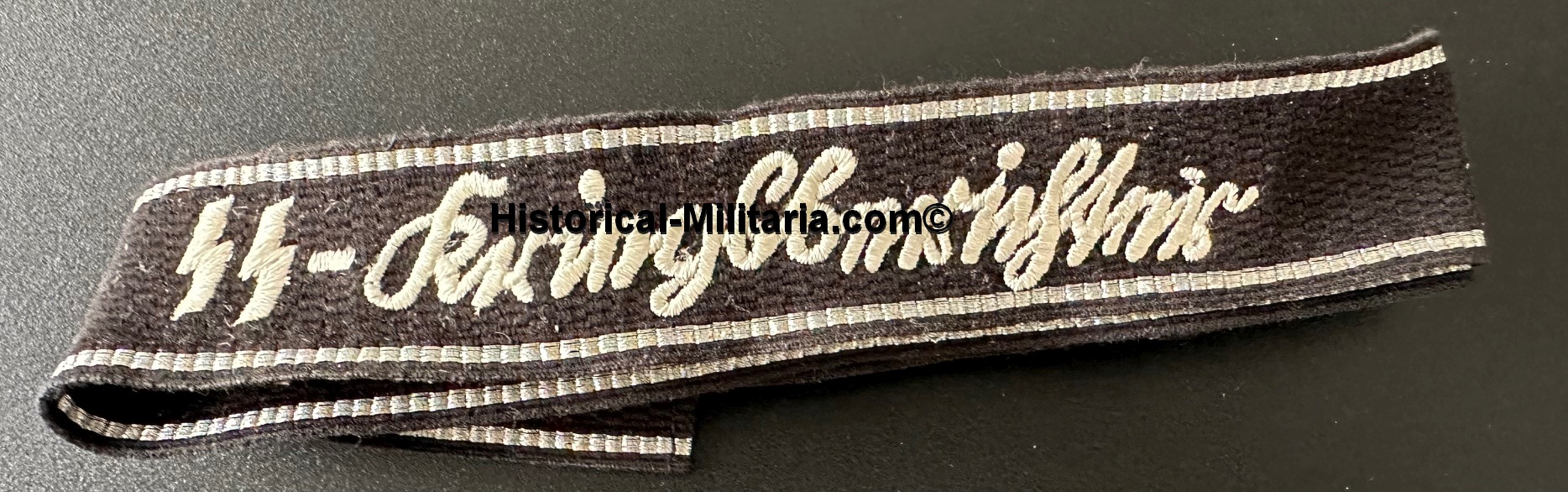 SS-Kriegsberichter EM/ NCO cuff title SS war correspondent - Ärmelstreifen Ärmelband SS-Kriegsberichter Mannschaften - Fascia da braccio Corrispondente di Guerra delle Waffen-SS da truppa SS-Kriegsberichter EM/ NCO cuff title SS war correspondent - Ärmelstreifen Ärmelband SS-Kriegsberichter Mannschaften - Fascia da braccio Corrispondente di Guerra delle Waffen-SS da truppa