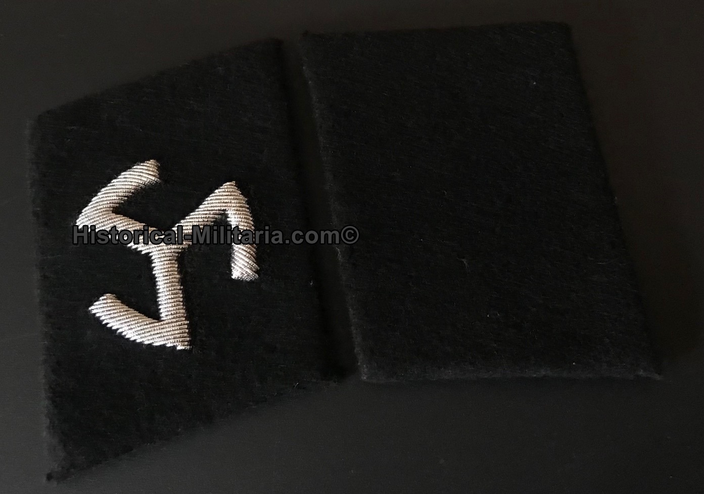 27.SS Freiwilligen-Grenadier-Division " Langemarck " ( flämische Nr. 1) SS-Schütze Kragenspiegel Enlisted collar tabs - Mostrine della divisione SS Langemarck soldato semplice 27.SS Freiwilligen-Grenadier-Division " Langemarck " ( flämische Nr. 1) SS-Schütze Kragenspiegel Enlisted collar tabs - Mostrine della divisione SS Langemarck soldato semplice