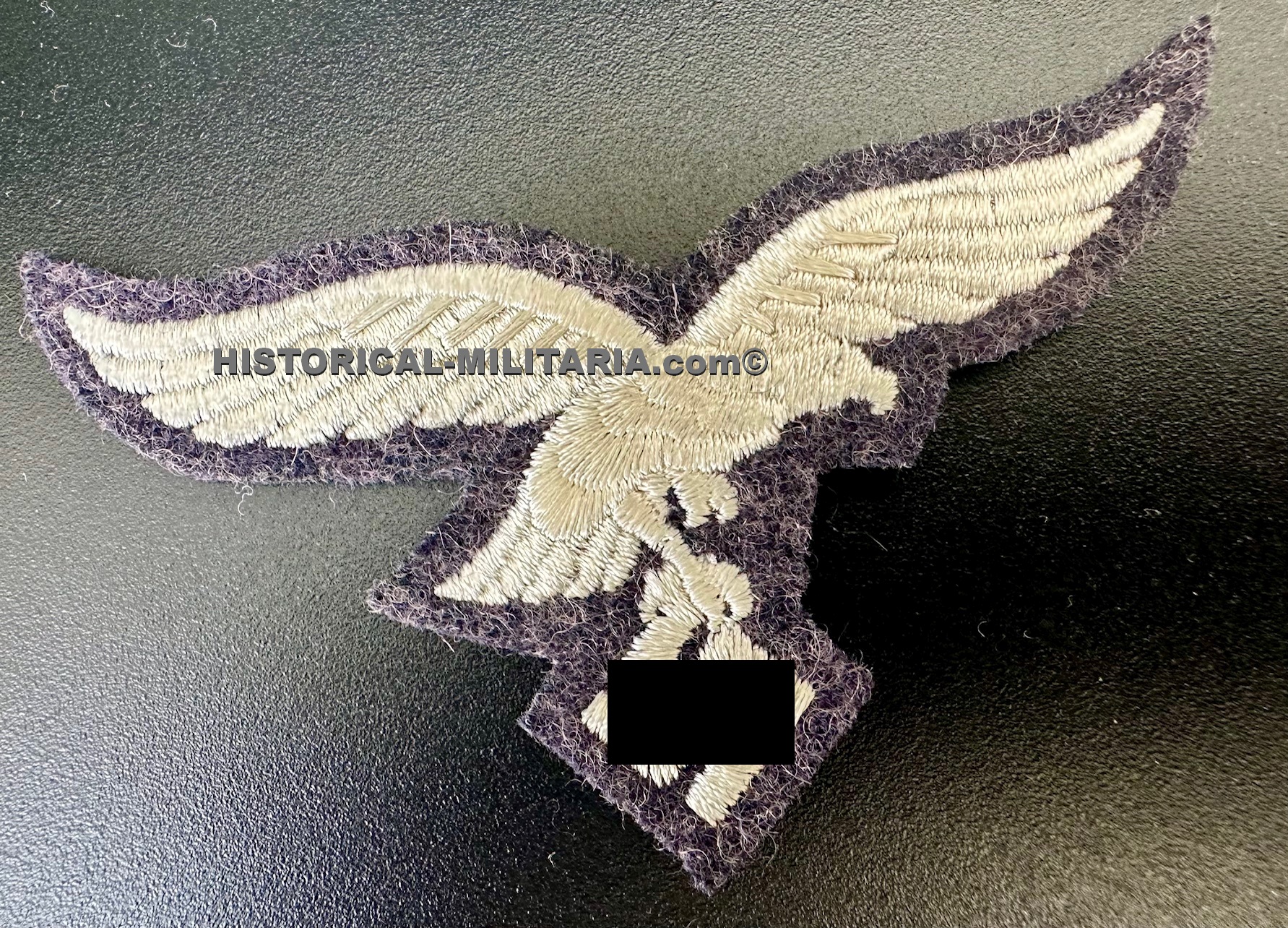 Luftwaffe EM/ NCO breast eagle machine embroidered on GREYblue - Brustadler Luftwaffe Mannschaft auf GRAUblau - Aquila da petto della Luftwaffe su panno GRIGIOblu Luftwaffe EM/ NCO breast eagle machine embroidered on GREYblue - Brustadler Luftwaffe Mannschaft auf GRAUblau - Aquila da petto della Luftwaffe su panno GRIGIOblu