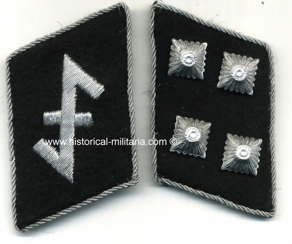 23.SS-Freiwilligen-Panzer-Grenadier-Div Nederland (niederl. no 1) Kragenspiegel SS-Sturmbannführer collar tabs SS Major - Mostrine Panzerdivision di volontari SS Nederland Paesi Bassi da maggiore 23.SS-Freiwilligen-Panzer-Grenadier-Div Nederland (niederl. no 1) Kragenspiegel SS-Sturmbannführer collar tabs SS Major - Mostrine Panzerdivision di volontari SS Nederland Paesi Bassi da maggiore