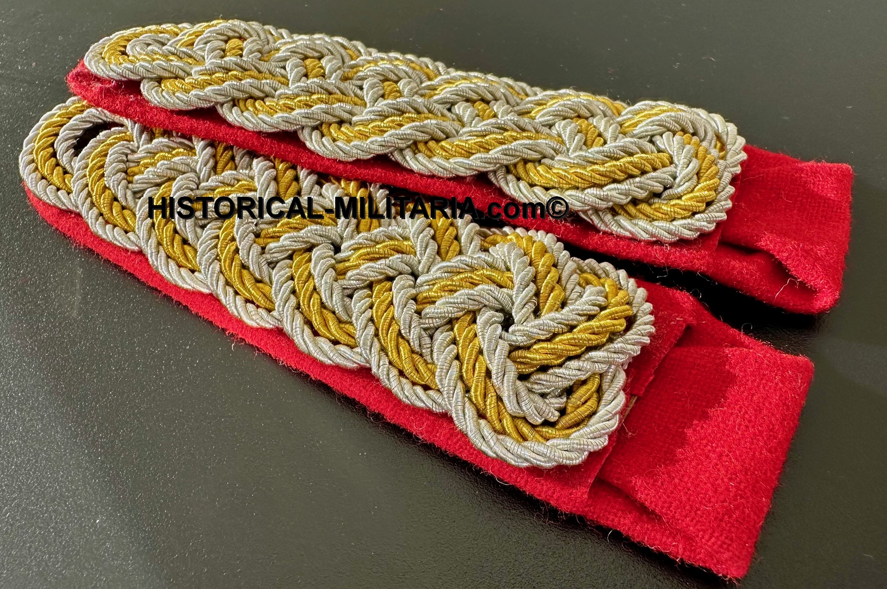 Gruppenstab SA Schulterstücke SA-Oberführer bis SA-Obergruppenführer auf rot - Group SA Officer sew-in shoulder boards on red - Gruppo SA spalline delle SA da Ufficiale su panno rosso da cucire Gruppenstab SA Schulterstücke SA-Oberführer bis SA-Obergruppenführer auf rot - Group SA Officer sew-in shoulder boards on red - Gruppo SA spalline delle SA da Ufficiale su panno rosso da cucire