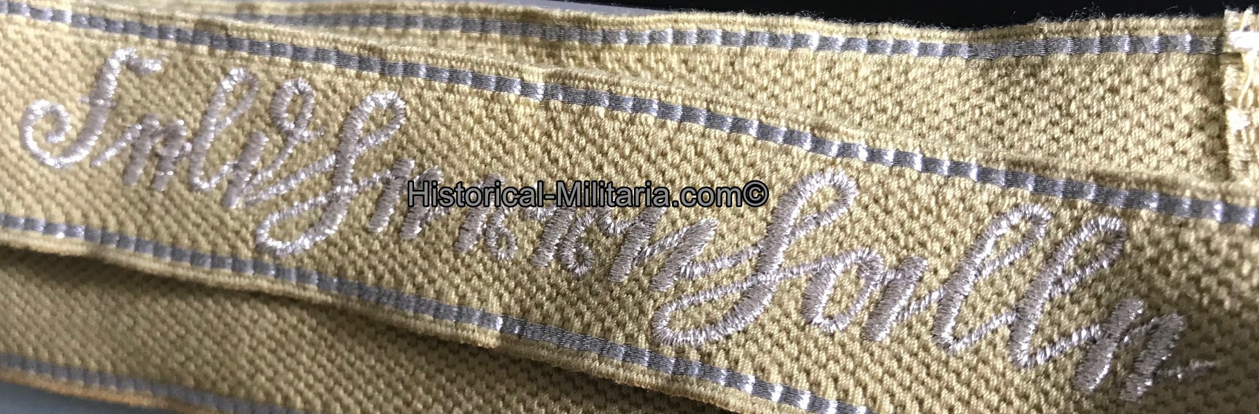 SA-Feldherrnhalle FHH Panzer Grenadier Division Officer cuff title machine-embroidered - SA-Feldherrnhalle Ärmelband Offizier - Fascia da braccio delle SA-Feldherrnhalle da Ufficiale SA-Feldherrnhalle FHH Panzer Grenadier Division Officer cuff title machine-embroidered - SA-Feldherrnhalle Ärmelband Offizier - Fascia da braccio delle SA-Feldherrnhalle da Ufficiale