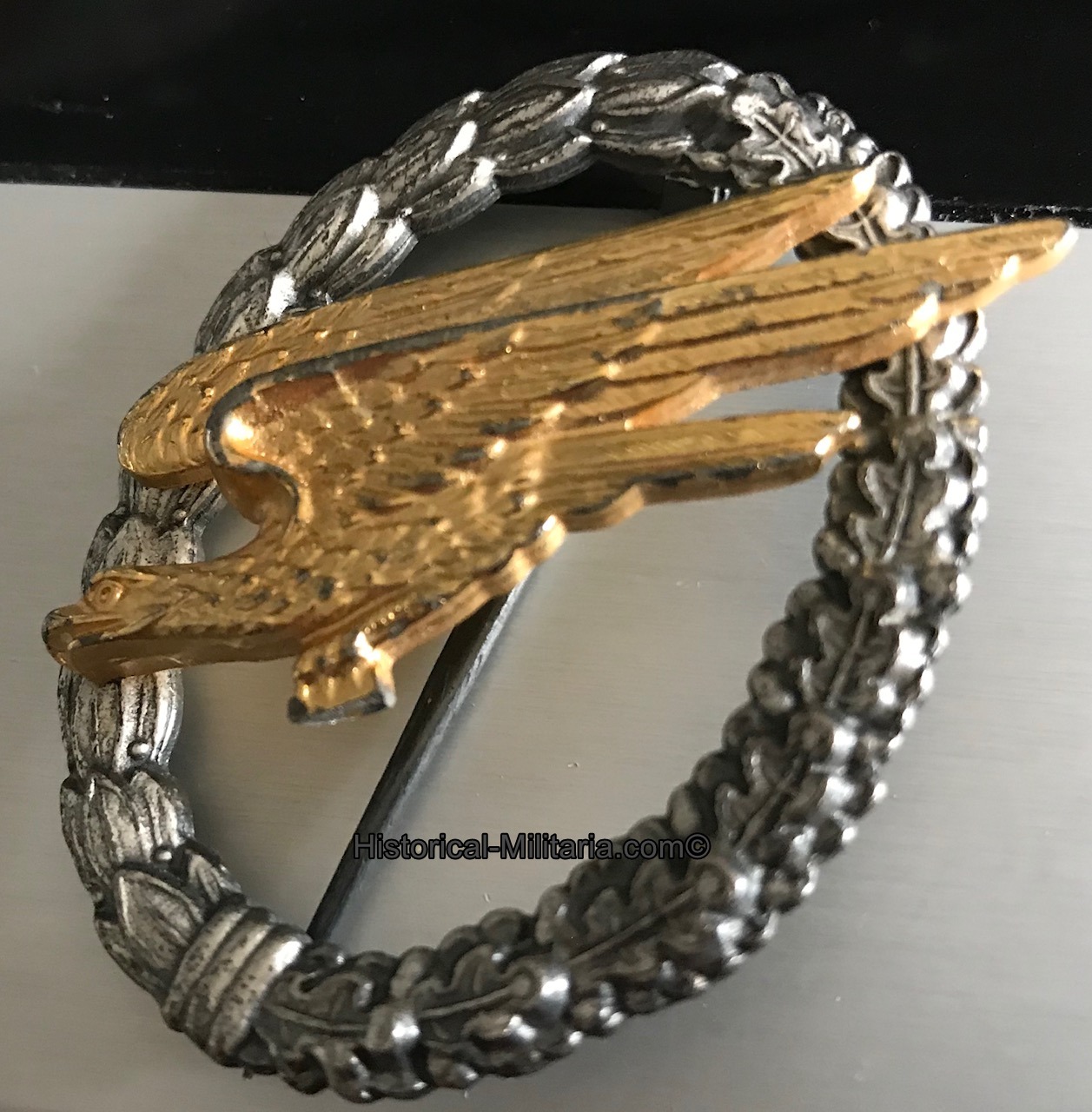 Luftwaffe Fallschirmschützen Abzeichen Fallschirmjäger ohne HK - Luftwaffe Paratrooper Qualification Badge denazified - Distintivo di Brevetto da Paracadutista della Luftwaffe senza svastika Luftwaffe Fallschirmschützen Abzeichen Fallschirmjäger ohne HK - Luftwaffe Paratrooper Qualification Badge denazified - Distintivo di Brevetto da Paracadutista della Luftwaffe senza svastika
