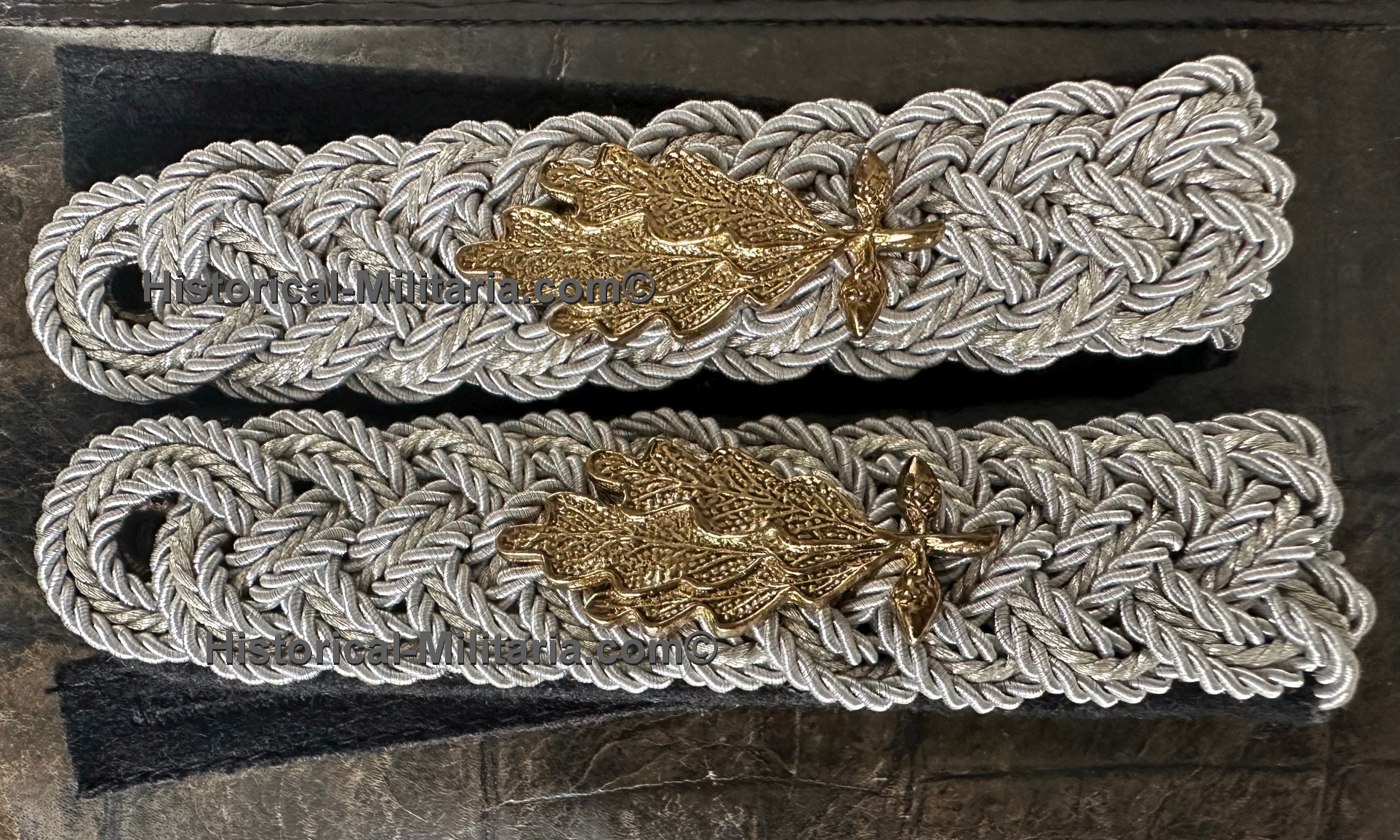 SS General RFSS ( Reichsführer-SS ) pair slip-on shoulder boards bronze cyphers - SS-Reichsführer 1 Paar Achselstücke zum einschlaufen - Un paia spalline SS da Reichsfuhrer-SS Comandante in Capo delle SS SS General RFSS ( Reichsführer-SS ) pair slip-on shoulder boards bronze cyphers - SS-Reichsführer 1 Paar Achselstücke zum einschlaufen - Un paia spalline SS da Reichsfuhrer-SS Comandante in Capo delle SS