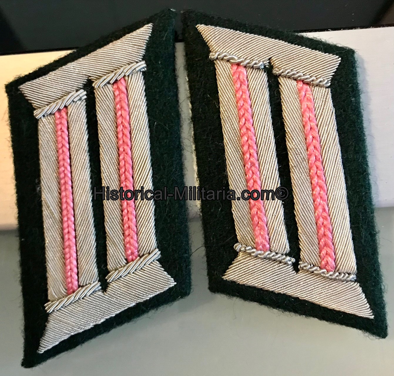 German Wehrmacht Army Panzertroops - Panzerjäger Kragenspiegel Heer - Panzerdivisionen Officer Tank Troops' collar tabs - Mostrine delle truppe corazzate da Ufficiale esercito tedesco German Wehrmacht Army Panzertroops - Panzerjäger Kragenspiegel Heer - Panzerdivisionen Officer Tank Troops' collar tabs - Mostrine delle truppe corazzate da Ufficiale esercito tedesco