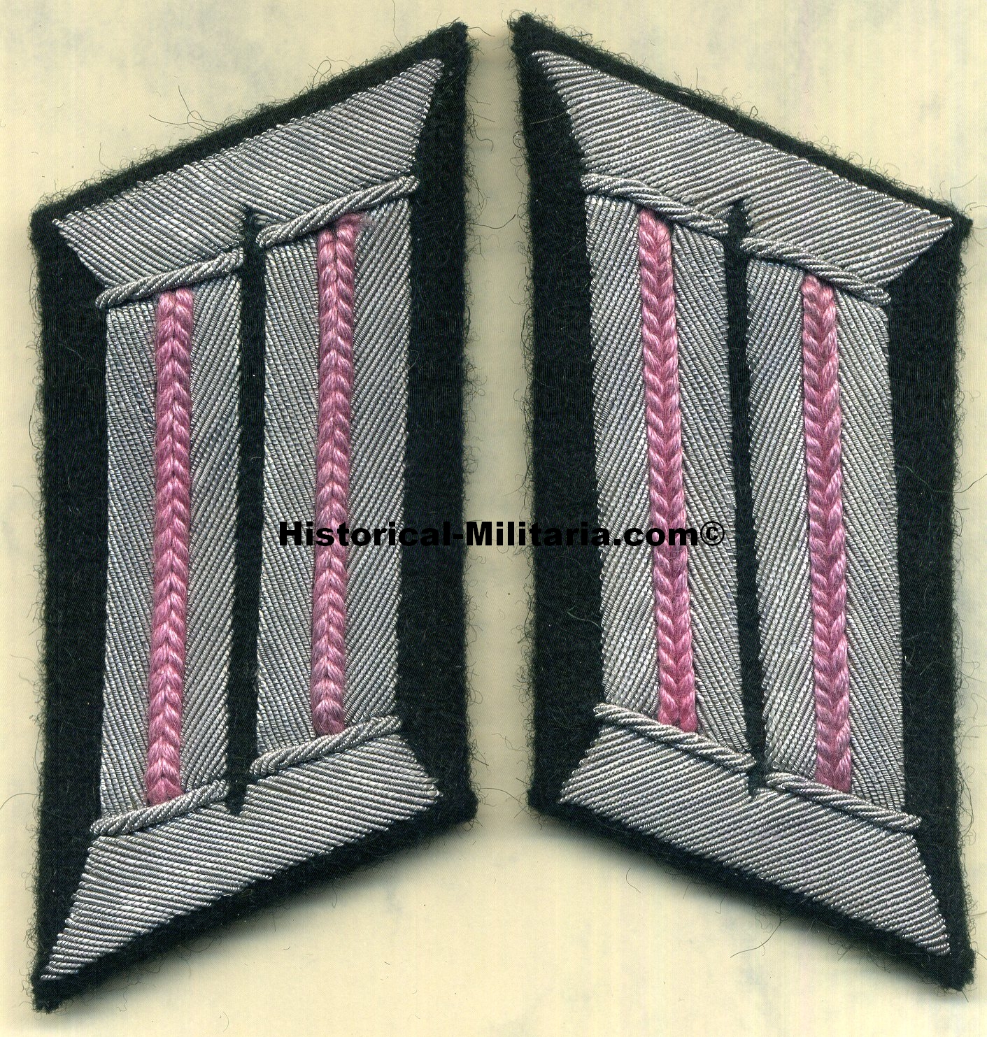 German Wehrmacht Army Panzertroops - Panzerjäger Kragenspiegel Heer - Panzerdivisionen Officer Tank Troops' collar tabs - Mostrine delle truppe corazzate da Ufficiale esercito tedesco German Wehrmacht Army Panzertroops - Panzerjäger Kragenspiegel Heer - Panzerdivisionen Officer Tank Troops' collar tabs - Mostrine delle truppe corazzate da Ufficiale esercito tedesco