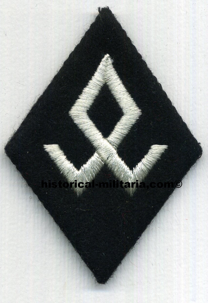 Ärmelraute Stabspersonal im Rasse- und Siedlungshauptamt - SS EM/ NCO Race and Resettlement Sleeve Diamond - Distintivio di specialità Ufficio centrale della SS per la razza e l'insediamento Ärmelraute Stabspersonal im Rasse- und Siedlungshauptamt - SS EM/ NCO Race and Resettlement Sleeve Diamond - Distintivio di specialità Ufficio centrale della SS per la razza e l'insediamento