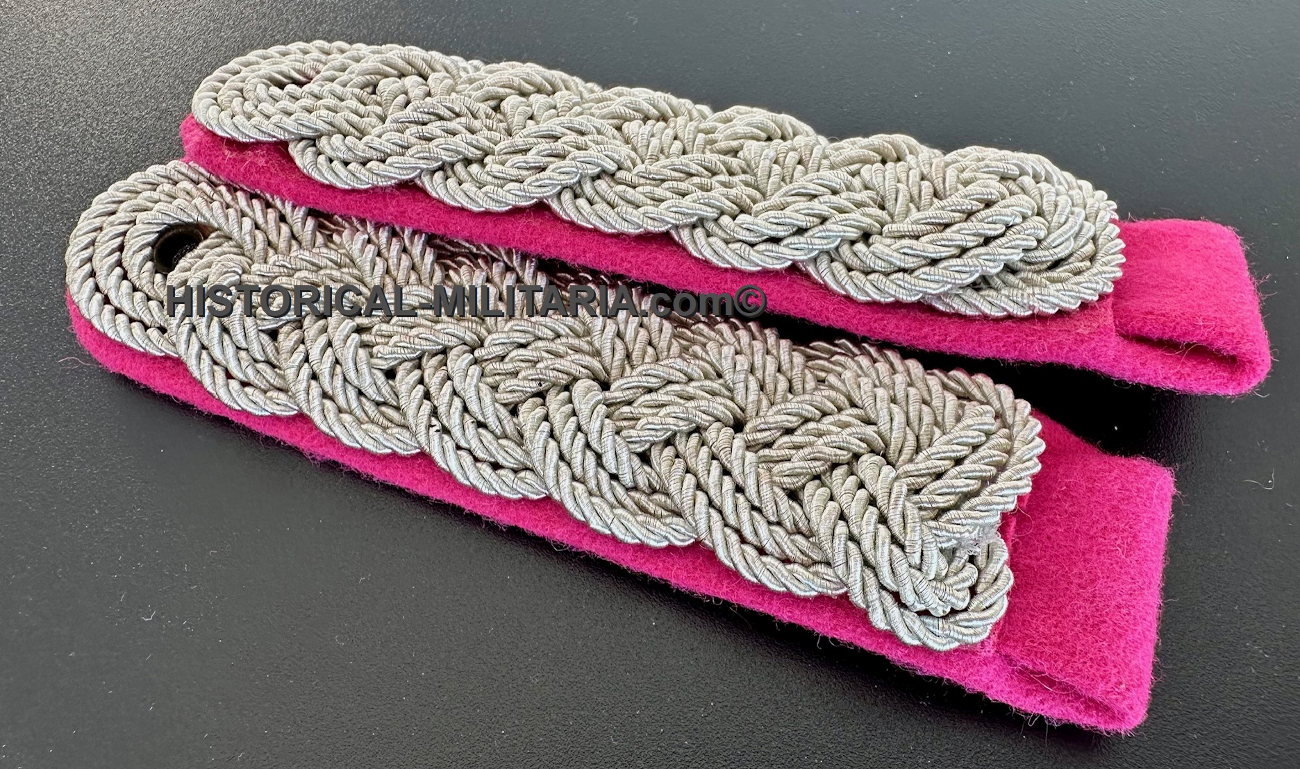 Oberste SA-Führung Schulterstücke SA-Sturmbannführer bis SA-Standartenführer auf karmesinrot - Supreme SA-Command SA Officer sew-in shoulder boards on carmine - Spalline delle SA da Ufficiale su panno carmino Oberste SA-Führung Schulterstücke SA-Sturmbannführer bis SA-Standartenführer auf karmesinrot - Supreme SA-Command SA Officer sew-in shoulder boards on carmine - Spalline delle SA da Ufficiale su panno carmino