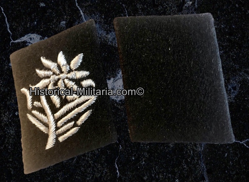 Allgemeine-SS Kragenspiegel 87. Fuß Standarte " Tirol " Oberabschnitt Donau, Sitz Innsbruck, später Salzburg - 87th Foot Regiment Tirol ( Tyrol ) EM collar tabs - Mostrine Allgemeine SS Tirolo soldato semplice Allgemeine-SS Kragenspiegel 87. Fuß Standarte " Tirol " Oberabschnitt Donau, Sitz Innsbruck, später Salzburg - 87th Foot Regiment Tirol ( Tyrol ) EM collar tabs - Mostrine Allgemeine SS Tirolo soldato semplice