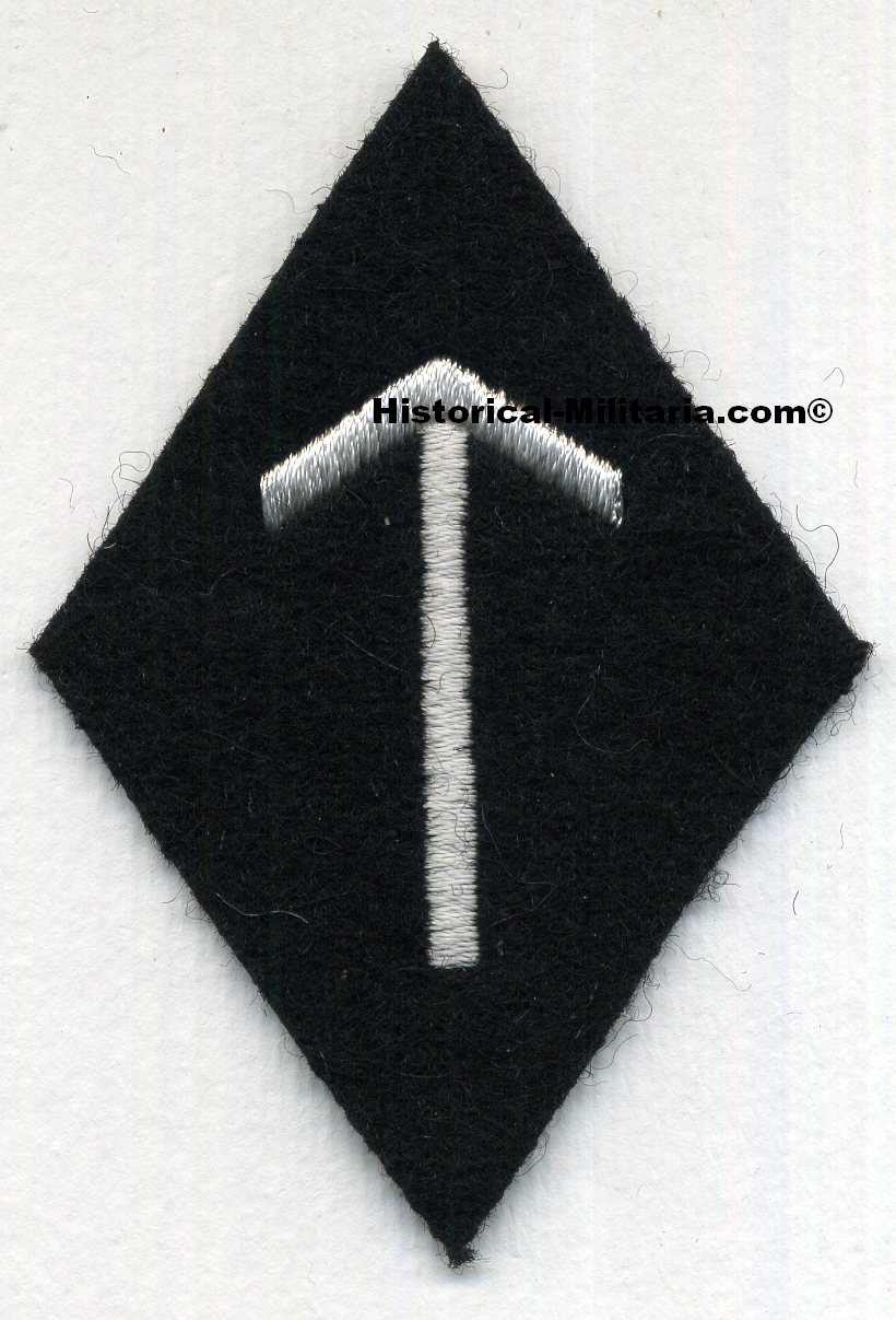 SS-SD Ärmelraute Tyr Rune Ergänzung, Erfassung + Schulung Tätigkeitsabzeichen Mannschaften - SS-SD Recruitment, Procurement, Education EM/ NCO sleeve diamond badge with tyr rune Waffen-SS SS-SD Ärmelraute Tyr Rune Ergänzung, Erfassung + Schulung Tätigkeitsabzeichen Mannschaften - SS-SD Recruitment, Procurement, Education EM/ NCO sleeve diamond badge with tyr rune Waffen-SS