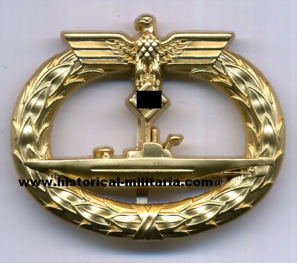 Kriegsmarine U-Boot Abzeichen - Submarine badge of German Kriegsmarine U-boat war badge 1939 - Distintivo di battaglia dei sommergibilisti Kriegsmarine U-Boot Abzeichen - Submarine badge of German Kriegsmarine U-boat war badge 1939 - Distintivo di battaglia dei sommergibilisti