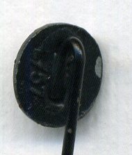 ORIGINAL WH HEER Mini Anstecknadel Verwundetenabzeichen in schwarz 9mm an langer Nadel - Original miniature pin Wound Badge in Black - Mini pin Distintivo di Ferito in nero ORIGINAL WH HEER Mini Anstecknadel Verwundetenabzeichen in schwarz 9mm an langer Nadel - Original miniature pin Wound Badge in Black - Mini pin Distintivo di Ferito in nero