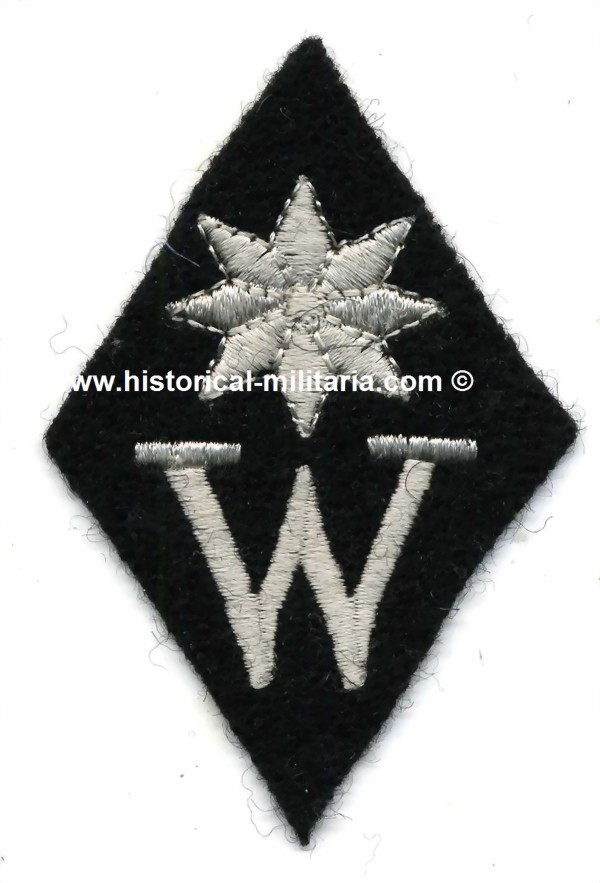 Ärmelraute SS Gruppe Wirtschaftsbetriebe Waffen-SS - Waffen-SS EM/ NCO diamond patch for economic companies - Distintivo di specialità delle Waffen-SS per imprese economiche Ärmelraute SS Gruppe Wirtschaftsbetriebe Waffen-SS - Waffen-SS EM/ NCO diamond patch for economic companies - Distintivo di specialità delle Waffen-SS per imprese economiche